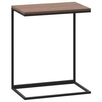 Bijzettafel 55x35x66 cm bewerkt hout zwart 2