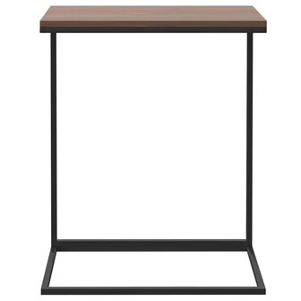 Bijzettafel 55x35x66 cm bewerkt hout zwart 3
