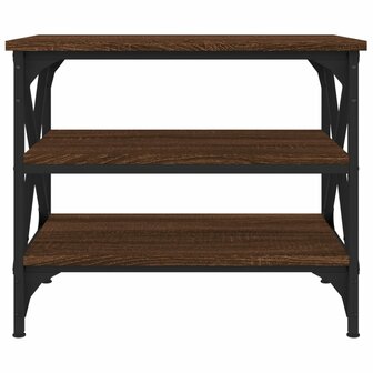 Bijzettafel 55x38x45 cm bewerkt hout bruin eikenkleur 5