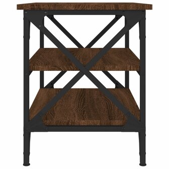 Bijzettafel 55x38x45 cm bewerkt hout bruin eikenkleur 6
