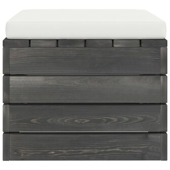 2-delige Loungeset met kussens pallet massief grenenhout 10