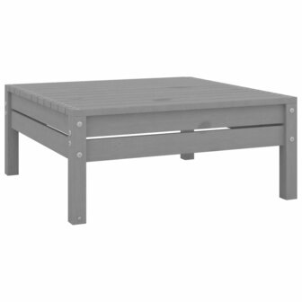 3-delige Loungeset massief grenenhout grijs 10