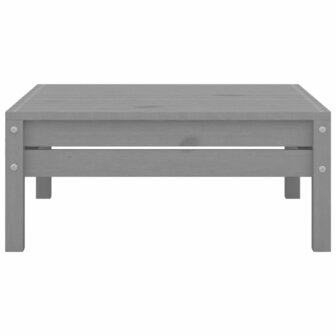 3-delige Loungeset massief grenenhout grijs 11
