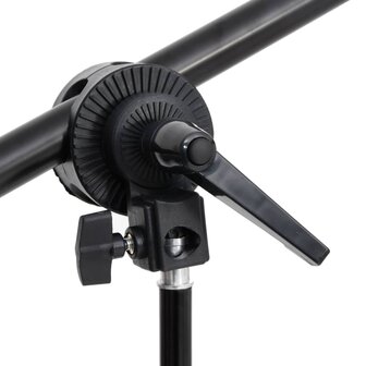 Fotostudioset met verlichtingsset en achtergrond 9