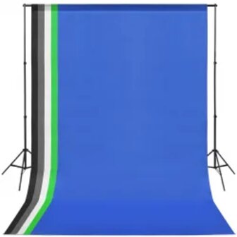 Fotostudioset met verlichtingsset en achtergrond 10