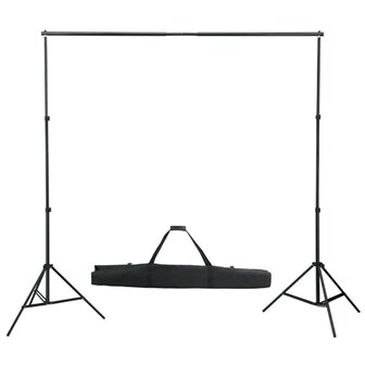 Fotostudioset met verlichtingsset en achtergrond 10