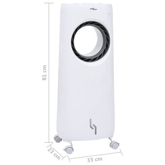 Luchtkoeler mobiel 2-in-1 80 W 8