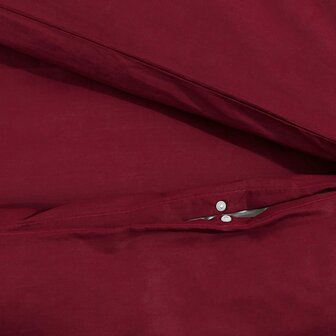 Dekbedovertrekset lichtgewicht 220x240 cm microvezel bordeaux 7