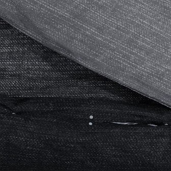 Dekbedovertrekset 200x200 cm katoen donkergrijs 4