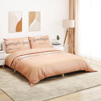 Dekbedovertrekset 200x200 cm katoen roze 1