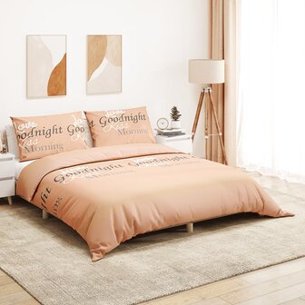 Dekbedovertrekset 220x240 cm katoen roze 1