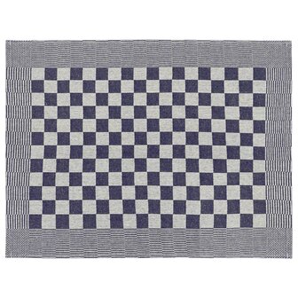 10-delige Keukendoekenset katoen blauw en wit 9