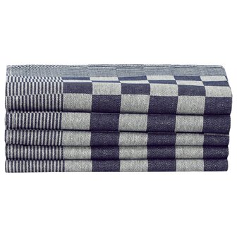 20-delige Keukendoekenset katoen blauw en wit 5
