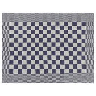 20-delige Keukendoekenset katoen blauw en wit 9