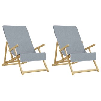 Strandhanddoeken 2 st 400 g/m&sup2; 60x135 cm stof grijs 4