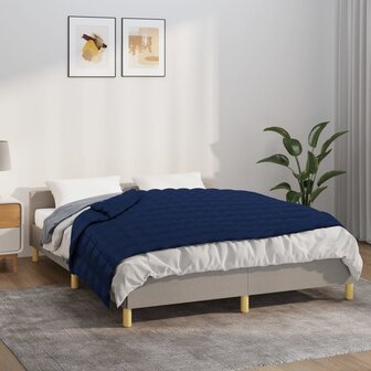 Verzwaringsdeken 152x203 cm 7 kg stof blauw 1