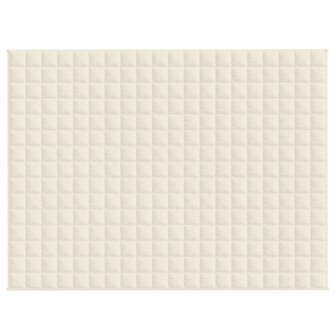 Verzwaringsdeken 152x203 cm 7 kg stof lichtcr&egrave;mekleurig 3