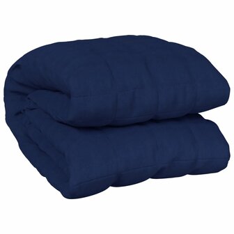 Verzwaringsdeken 200x200 cm 13 kg stof blauw 2