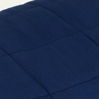 Verzwaringsdeken 200x200 cm 13 kg stof blauw 4