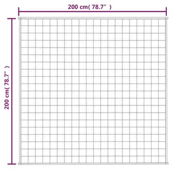 Verzwaringsdeken 200x200 cm 13 kg stof blauw 6