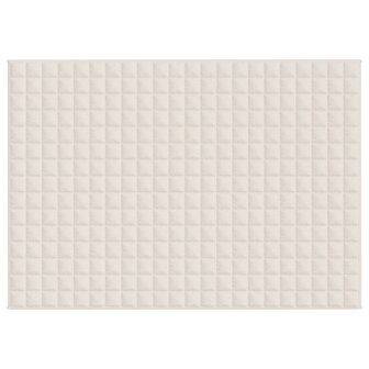 Verzwaringsdeken 155x220 cm 11 kg stof lichtcr&egrave;mekleurig 3