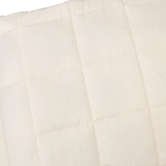 Verzwaringsdeken 155x220 cm 11 kg stof lichtcr&egrave;mekleurig 4
