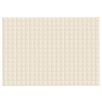 Verzwaringsdeken 155x220 cm 7 kg stof lichtcr&egrave;mekleurig 3