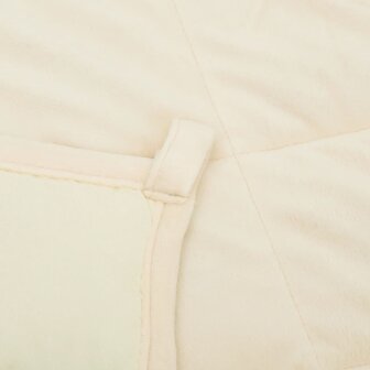 Verzwaringsdeken 200x225 cm 9 kg stof lichtcr&egrave;mekleurig 5