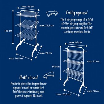 Leifheit Droogtoren Comfort Tower 420 5