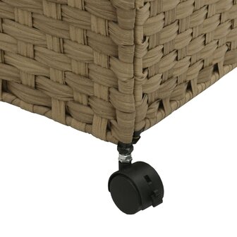 Wasmand op wielen 60x35x60,5 cm rattan 9