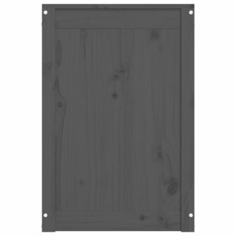 Wasmand 44x44x66 cm massief grenenhout grijs 7
