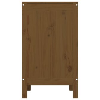 Wasmand 44x44x76 cm massief grenenhout honingbruin 7