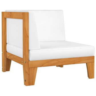 2-delige Loungeset met kussens massief acaciahout 2