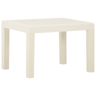3-delige Loungeset met kussens kunststof wit 7