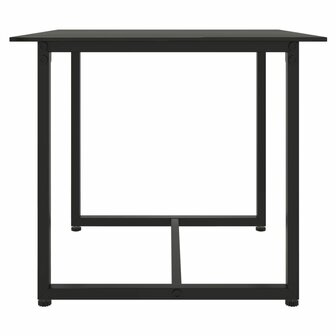 3-delige Loungeset met kussens poly rattan zwart 10