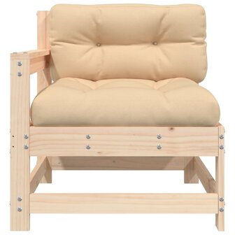 Tuinstoel met kussens massief grenenhout 3