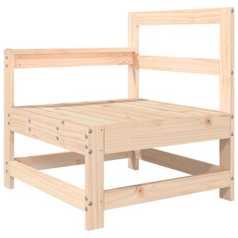 Tuinstoel met kussens massief grenenhout 6