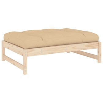 Tuinvoetenbank 120x80 cm massief grenenhout 6