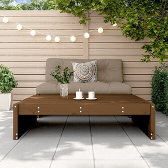 Tuinvoetenbank 120x80 cm massief grenenhout honingbruin 3
