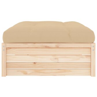 Tuinvoetenbank 120x80 cm massief grenenhout 4