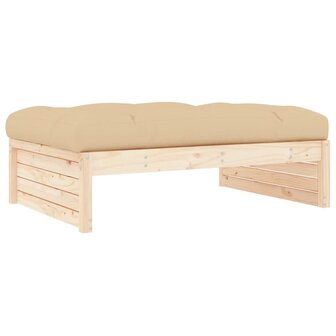 Tuinvoetenbank 120x80 cm massief grenenhout 5