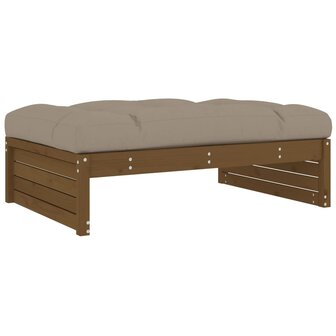 Tuinvoetenbank 120x80 cm massief grenenhout honingbruin 2