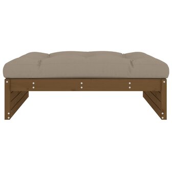Tuinvoetenbank 120x80 cm massief grenenhout honingbruin 3
