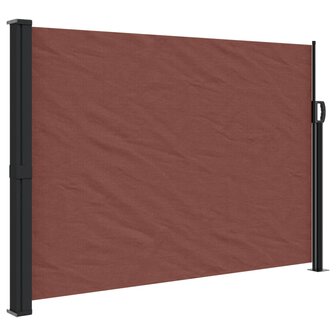 Windscherm uittrekbaar 140x300 cm bruin 2