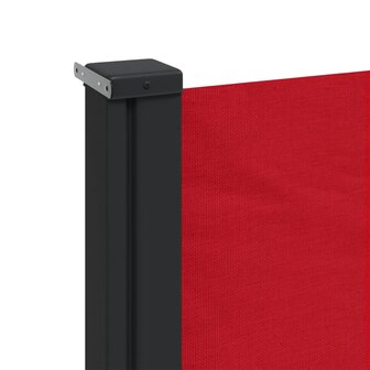 Windscherm uittrekbaar 140x600 cm rood 7