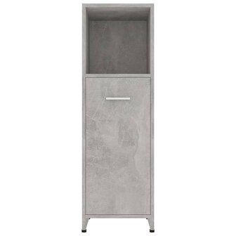 Badkamerkast 30x30x95 cm bewerkt hout betongrijs 6