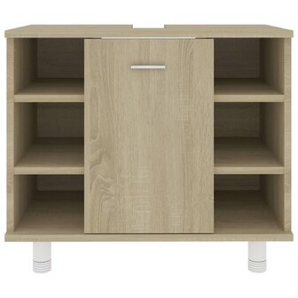 Badkamerkast 60x32x53,5 cm bewerkt hout sonoma eikenkleurig 6