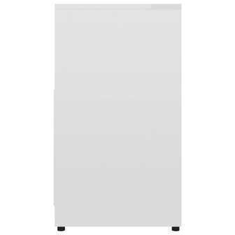 Badkamerkast 60x33x61 cm bewerkt hout hoogglans wit 7