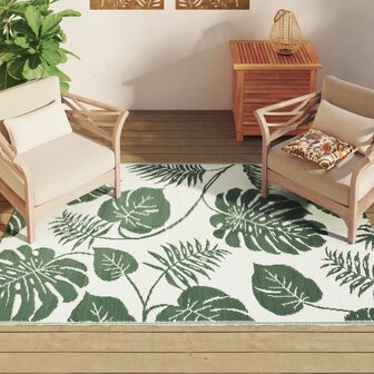 Buitenkleed 140x200 cm polypropeen groen 3
