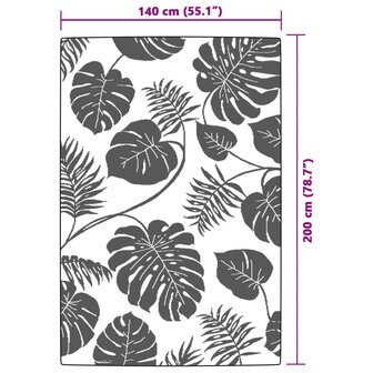 Buitenkleed 140x200 cm polypropeen groen 6